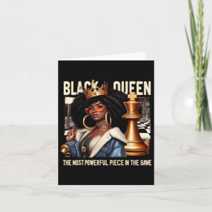 Black Culture Black Queen Chess Empowerment Black Card