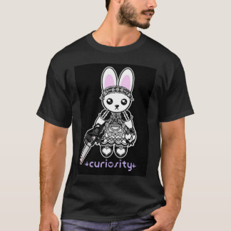 Black Curiosity Chainsaw Bunny Shirt