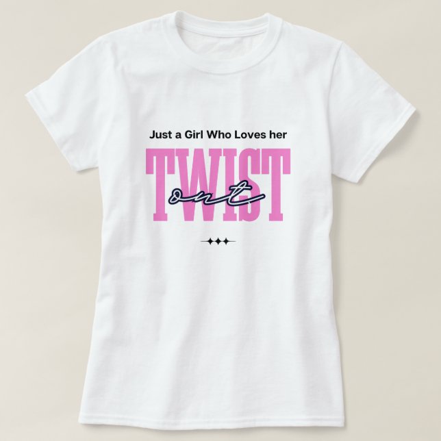 Black Curls Twistout Appreciation Curly Hair Tee (Design Front)