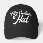 BLACK Custom Baseball Cap Blank Template (Dad Cap)<br><div class="desc">BLACK Custom Baseball Cap blank template. Classic dad cap - curved peak,  6 panel,  low profile,  100% cotton.</div>
