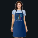 Black Custom Business Apron with Logo Personalized<br><div class="desc">Black Custom Business Apron with Logo Personalized</div>