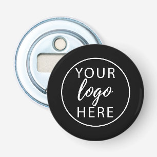 Black Custom Business Logo Bottle Opener