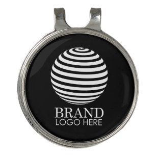 Black Custom Business Logo Company Corporate Golf Hat Clip