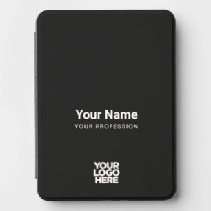 Black Custom Business Logo, Name, Profession Kindle Cover