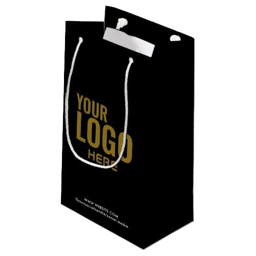 Black Custom Gift Bag Business Company Logo Bulk