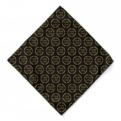 Black Custom Logo business branded promotional Bandana