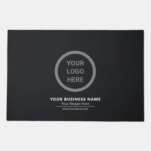 Black Custom Logo Business Promotional Entryway Doormat