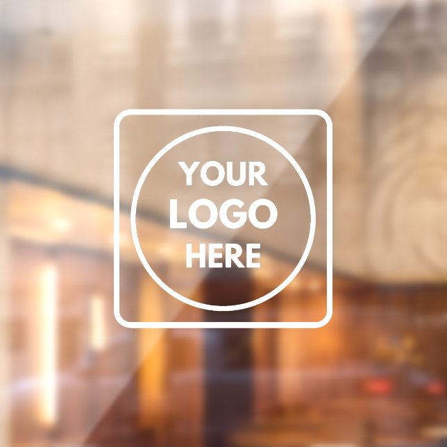 Black Custom Logo | Personalized Business Window Cling (Sheet 2)