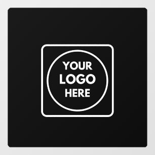 Black Custom Logo Personalized Business Window Window Cling