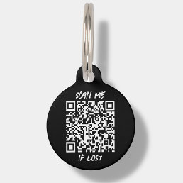 Black Custom QR Code | Scan Pet ID Tag