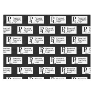 Black Custom Tablecloth Logo Business Stall Event