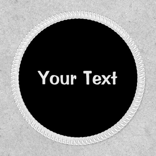 Black Custom Text Template Patch