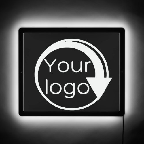 Black Customizable Corporate Business Logo LED Sign