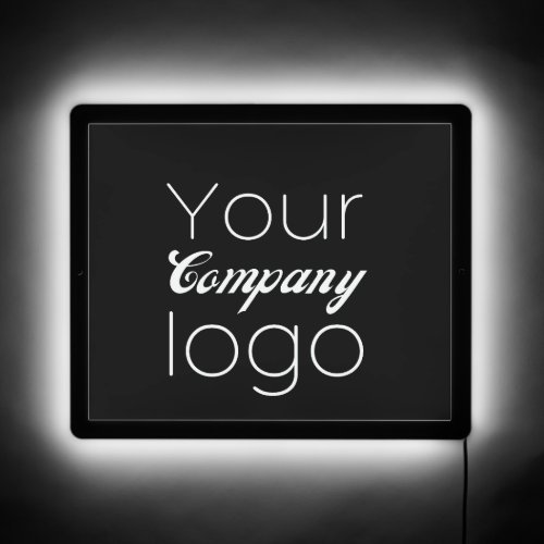 Black Customizable Corporate Business Logo LED Sign