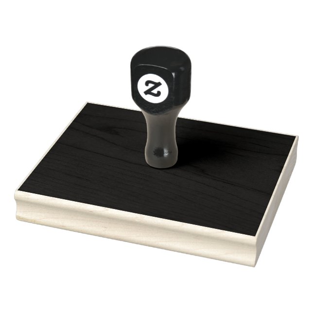 Black Customizable Make Your Own Rubber Stamp (Stamp)
