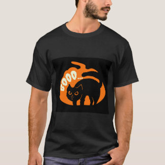 Black Cute Cat | Boo | Beautiful T-Shirt