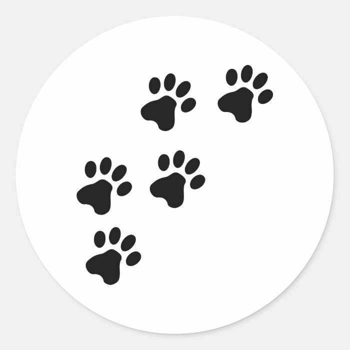 black cute dog paws doggy stickers