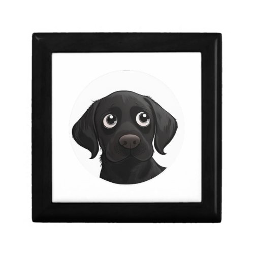 Black cute doggy gift box