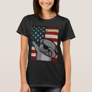 Black Dabbing Pug Cross America Flag Essential  84 T-Shirt