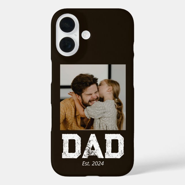 Black Dad Established Bold 3 Photo Case-Mate iPhone Case (Back)