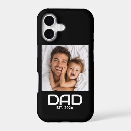 Black Dad Established Bold Photo Case-Mate iPhone  17 Case
