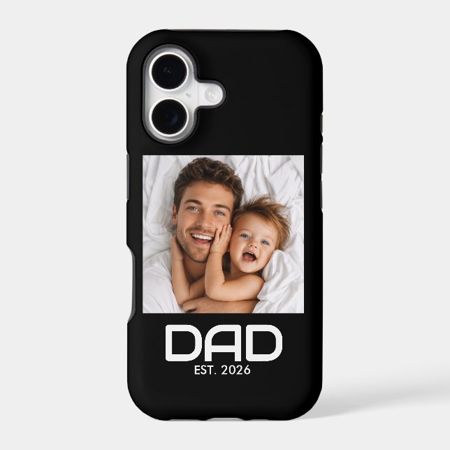 Black Dad Established Bold Photo Case-Mate iPhone  Case (Back)
