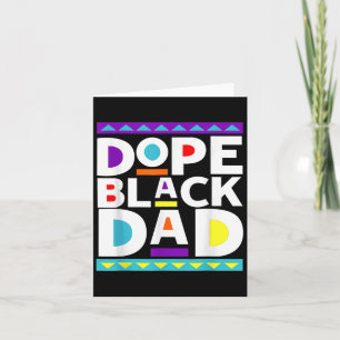 Black Dad New Dad Fathers Day Gift African America Card