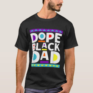 Black Dad New Dad Fathers Day Gift African America T-Shirt