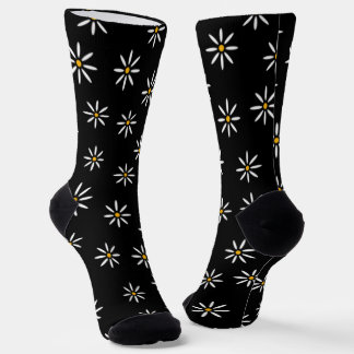 Black Daisy Socks