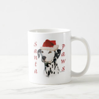 Black Dalmatian Santa Paws Coffee Mug