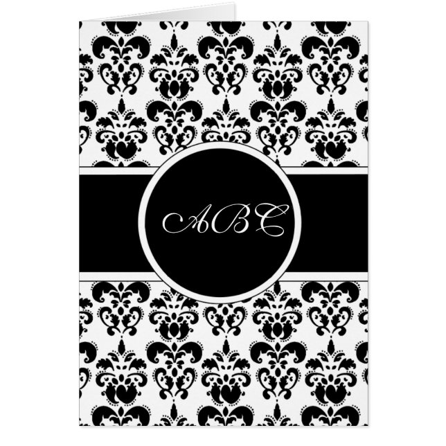 Black Damask Cards (Front)