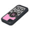 Black Damask Monogram Pink