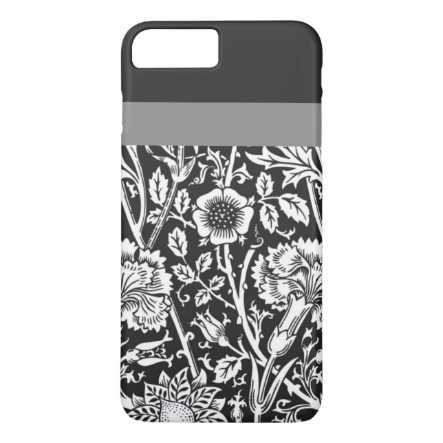 Black Damask Phone Case (Back)