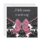 Black Damask Pink Bow Princess Baby Shower