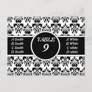 Black Damask Postcard