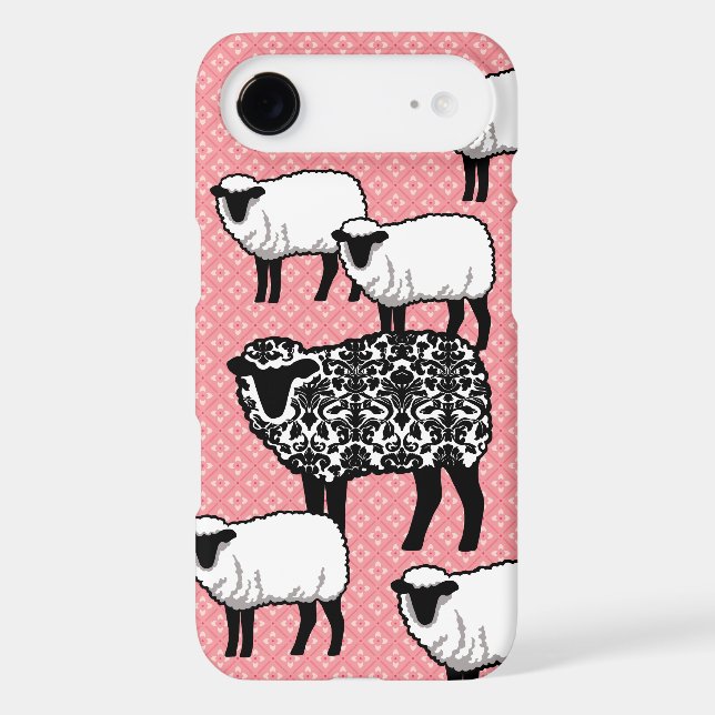 Black Damask Sheep Case-Mate Samsung Galaxy Case (Back)