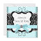 Black Damask Teal Black Sweet 16 Birthday Party