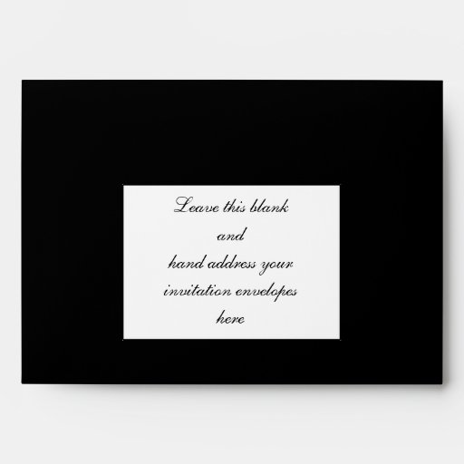 Black Invitation Envelopes 2