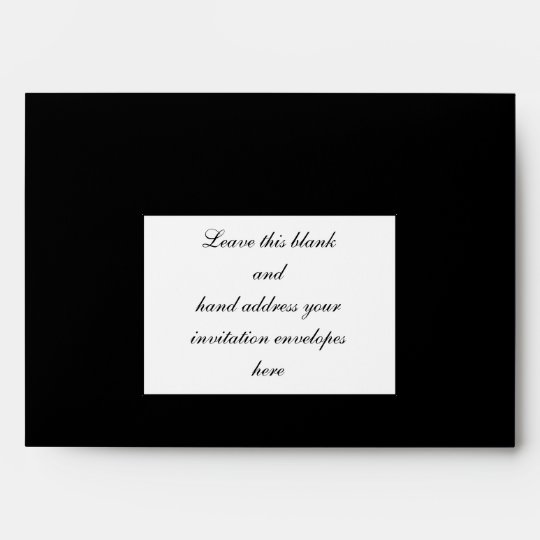 Black Damask Wedding Invitation Envelope | Zazzle.com