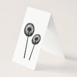 black dandelions business card