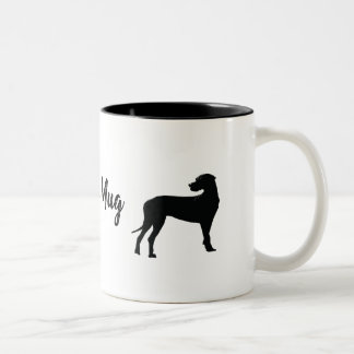 Black Dane, Big Dog Two-Tone Coffee Mug