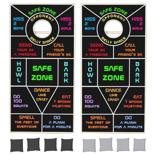 Black Dare Party Cornhole Set