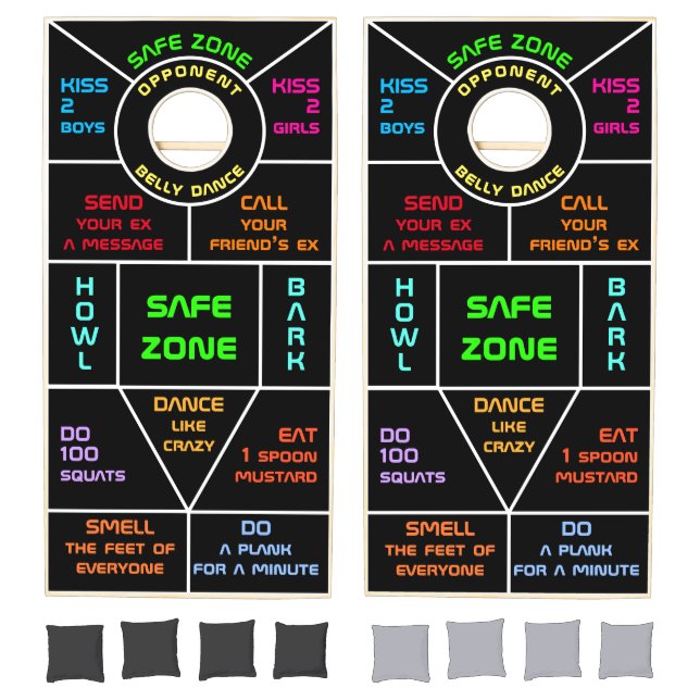 Black Dare Party Cornhole Set (Set)