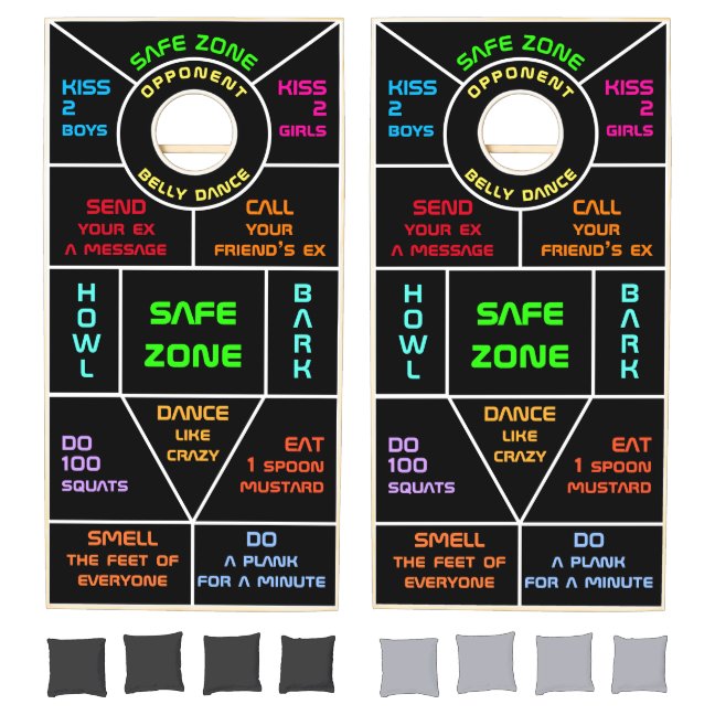 Black Dare Party Cornhole Set