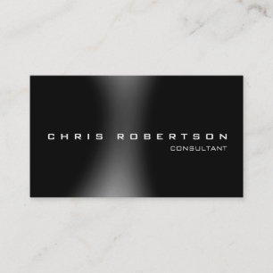Black Dark Gray Attractive Charming Business Card