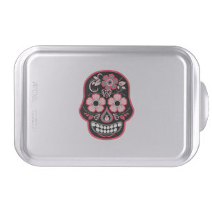 Black Day of the Dead Sugar Skull Cake Pan