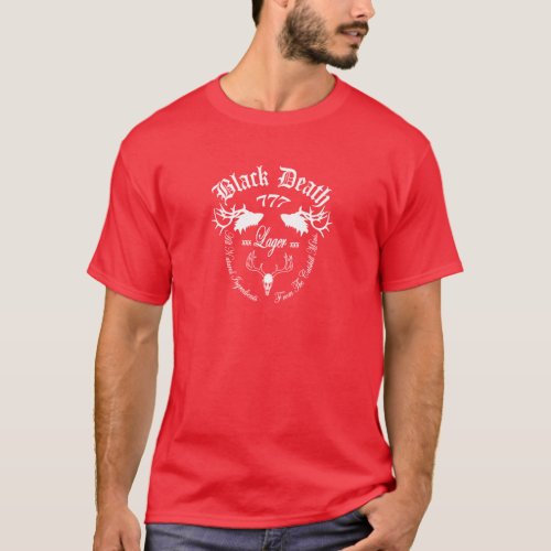 Black Death 777 _ Catskill Mountain Lager T_Shirt