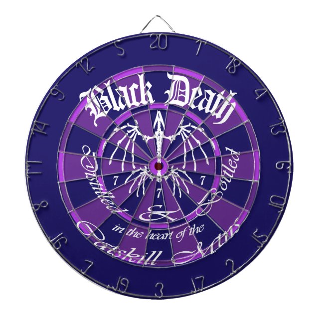Black Death 777 - Catskill Mountains Dartboard With Darts (Front)
