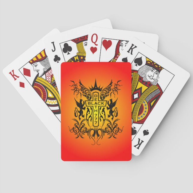 Black Death 777 - Cross Poker Cards (Back)