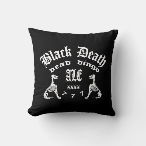 Black Death 777 _ Dead Dingo Ale _ Pillow